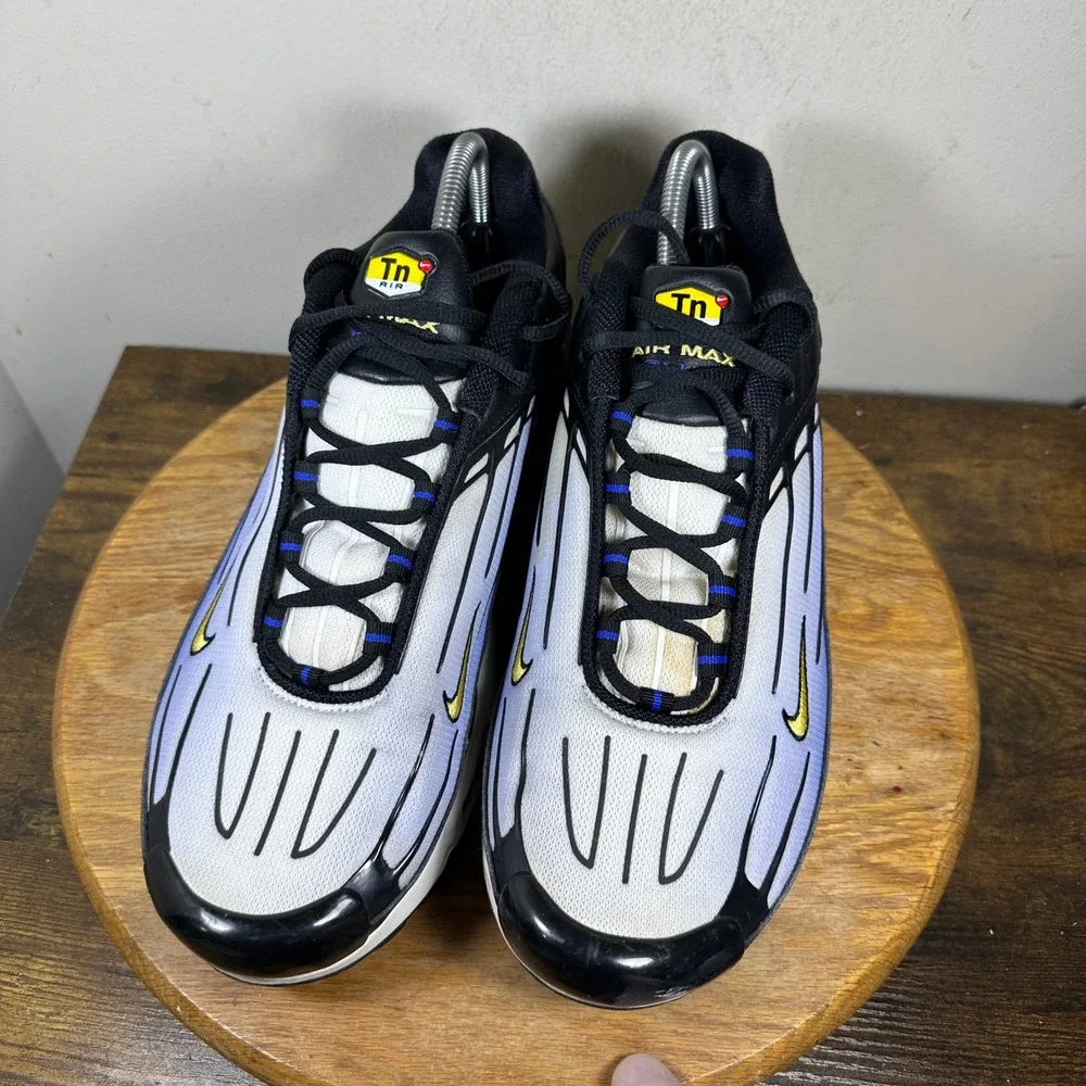 Nike Air Max Plus 3 III Mens Black Blue White CJ9684-001 Sneakers Size 13
